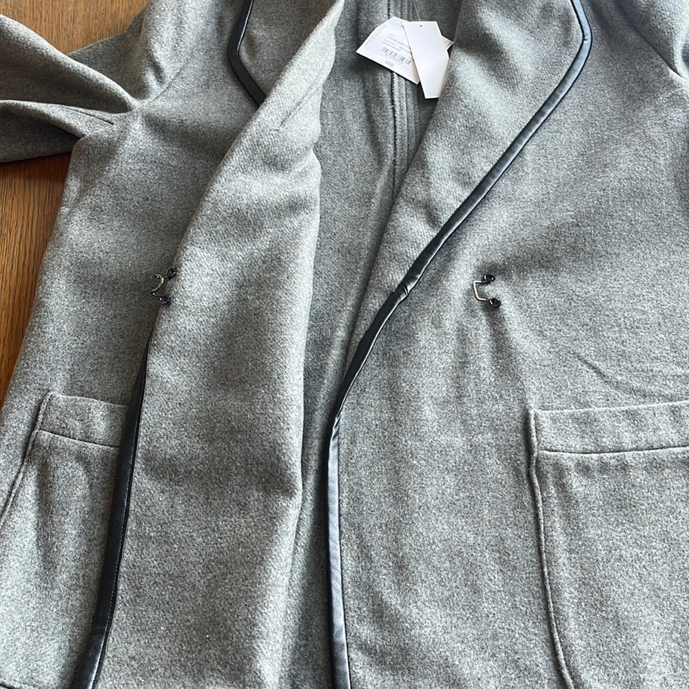 NWT Liz Claiborne Blazer Crisp and Cool Smoke Heat Color Size Large Black Trim - Picture 10 of 14